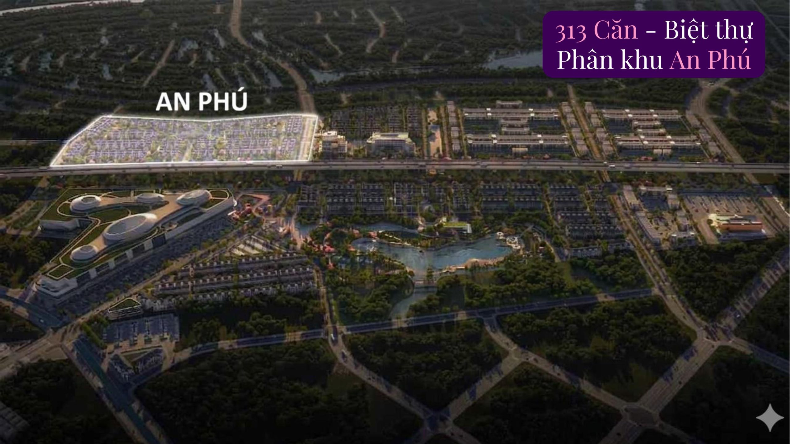 Tổng quan quy hoạch 313 căn biệt thự phân khu An Phú dự án Thanh Phú Centre Point