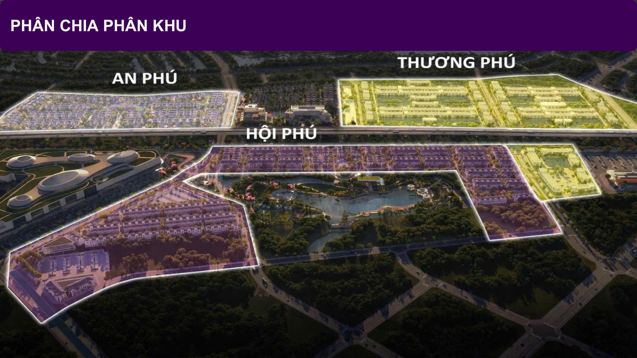 Sơ đồ phân chia phân khu dự án Thanh Phú Centre Point