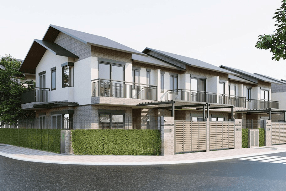 Mẫu thiết kế nhà phố vườn tại dự án Waterpoint Nam Long Group