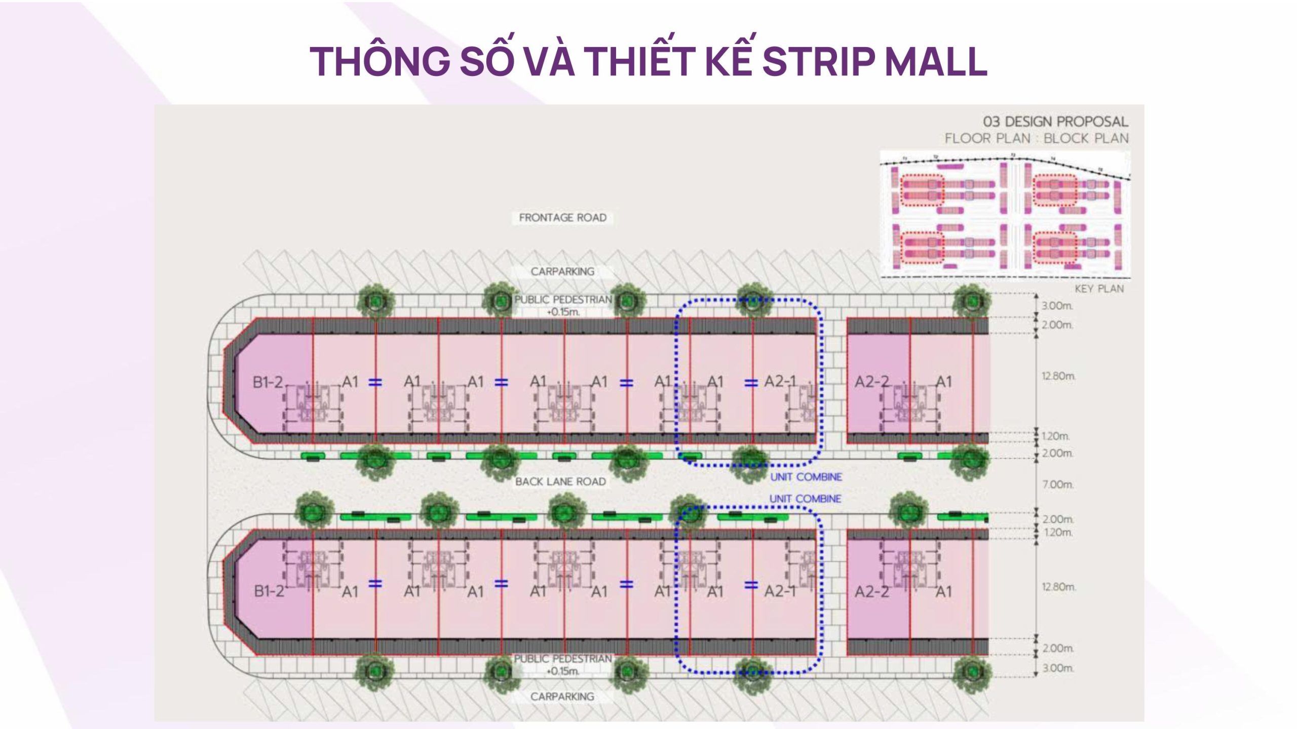 Thông số kỹ thuật và thiết kế mẫu Unit Type A1 (Mid-row) tại Thanh Phú Centre Point