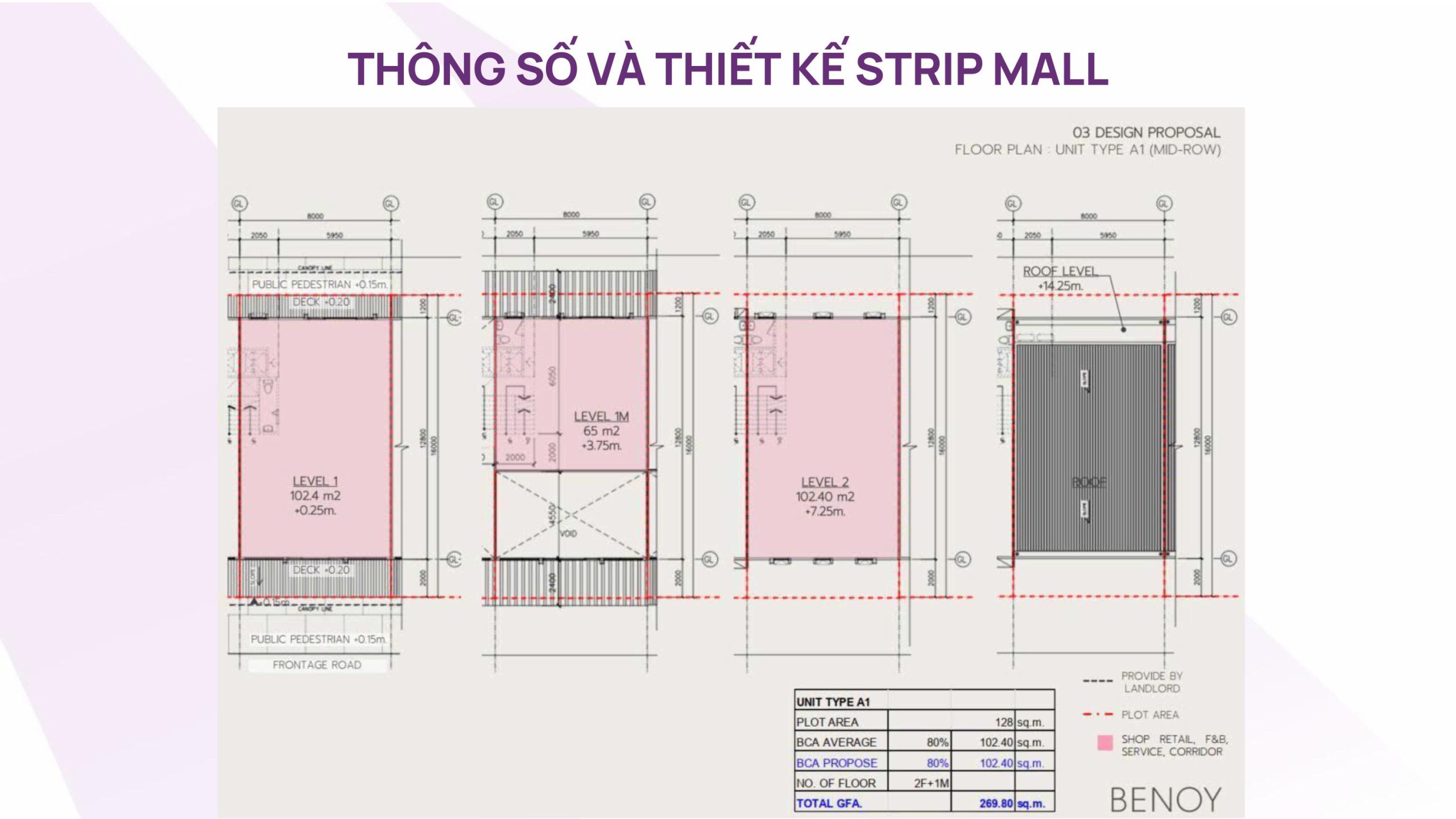 Bản vẽ chi tiết mặt bằng tầng trệt và tầng lửng của mẫu căn A1