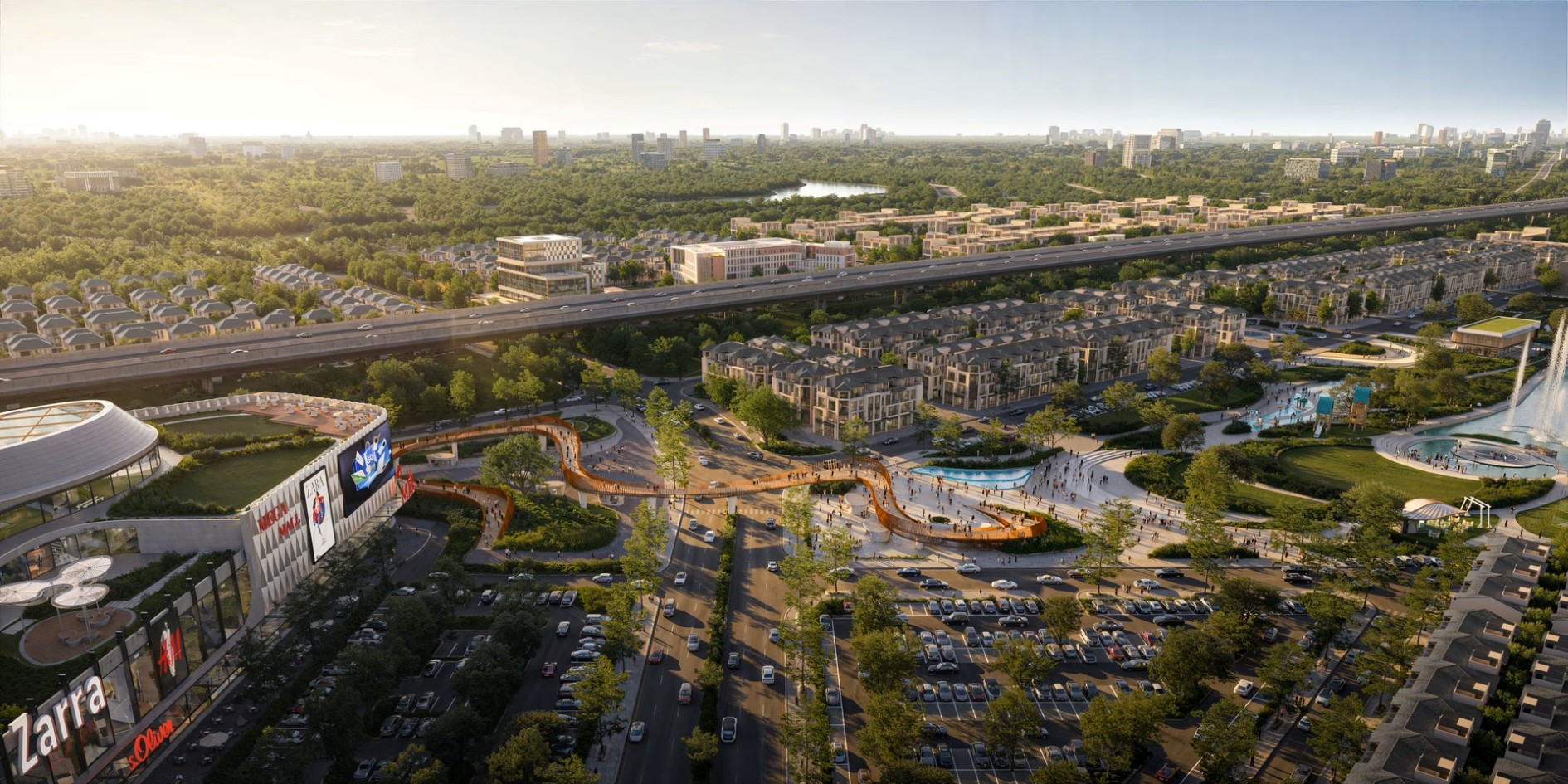 Cầu Rồng biểu tượng cảnh quan độc đáo tại Thanh Phú Centre Point