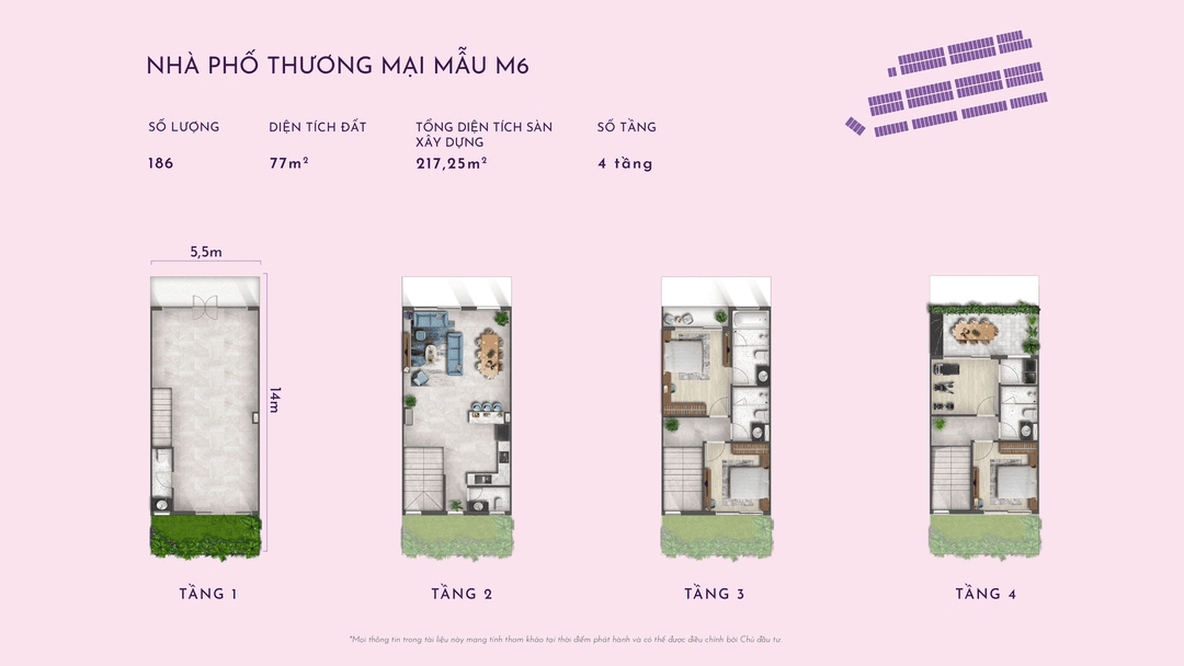 Nhà mẫu Shophouse M6 phân khu Hội Phú