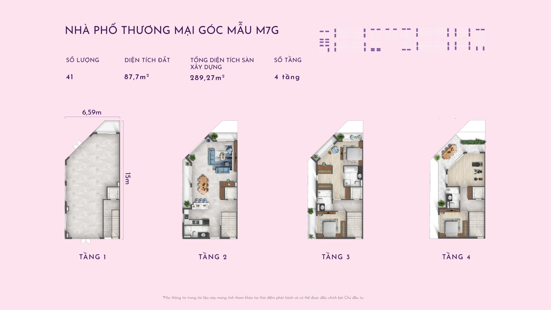 Mặt bằng layout thiết kế mẫu nhà phố thương mại căn góc M7G phân khu Hội Phú