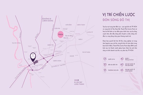 Vị trí dự án Thanh Phú Centre Point sở hữu tọa độ đón khách chiến lược