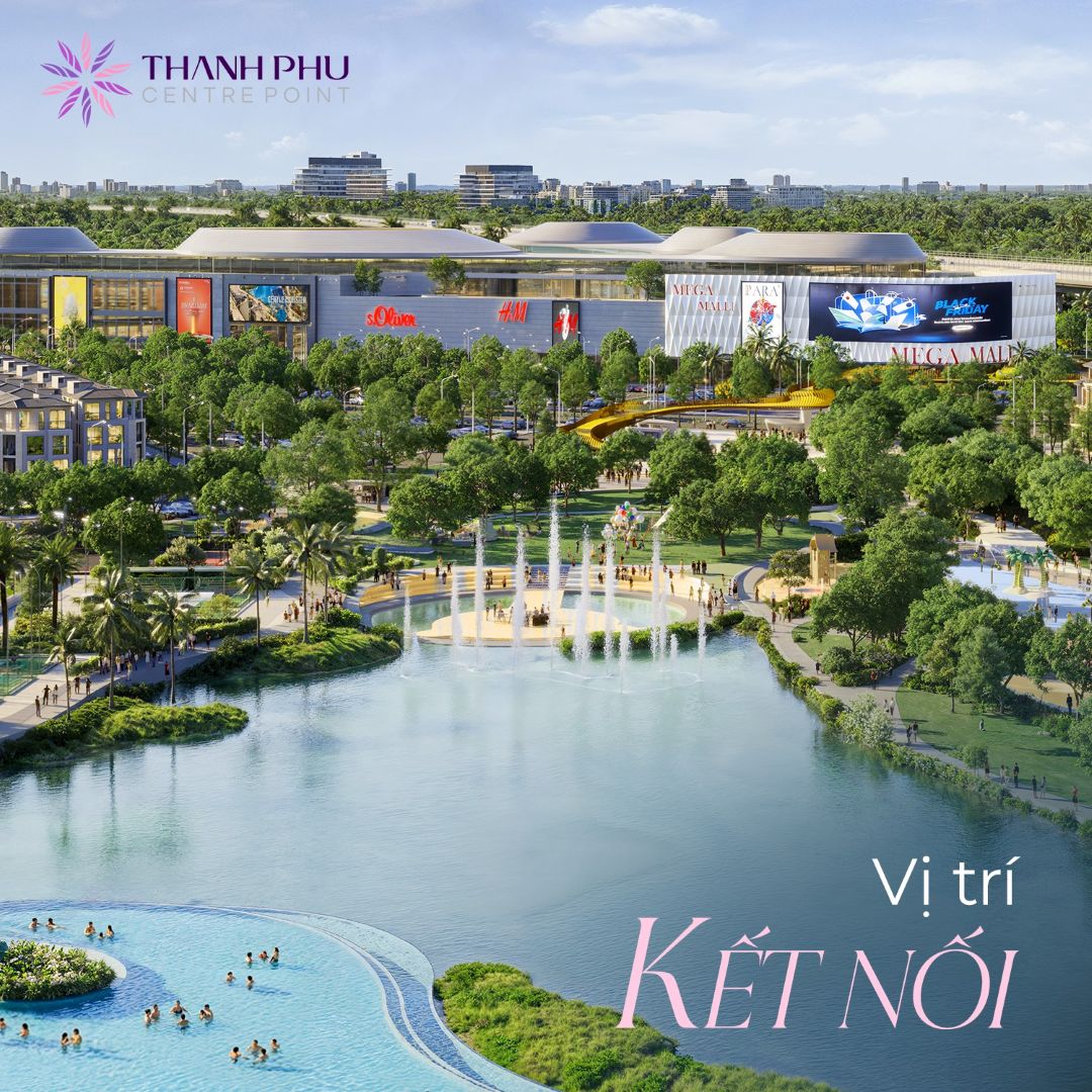 Vị trí kết nối giao thương sầm uất ngay trung tâm của dự án Thanh Phú Centre Point
