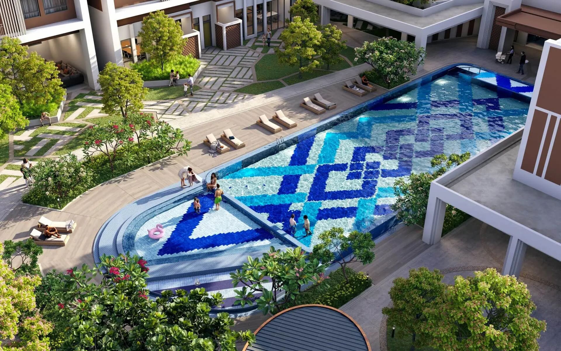 Hồ bơi vô cực tại The Westique Residences