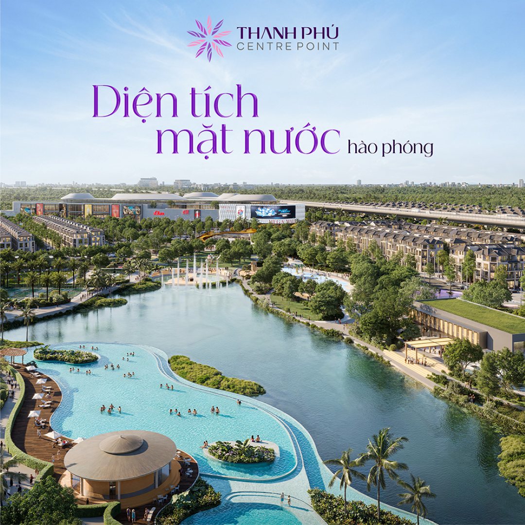 Không gian sinh thái mảng xanh cảnh quan tại phân khu Hội Phú Thanh Phú Centre Point