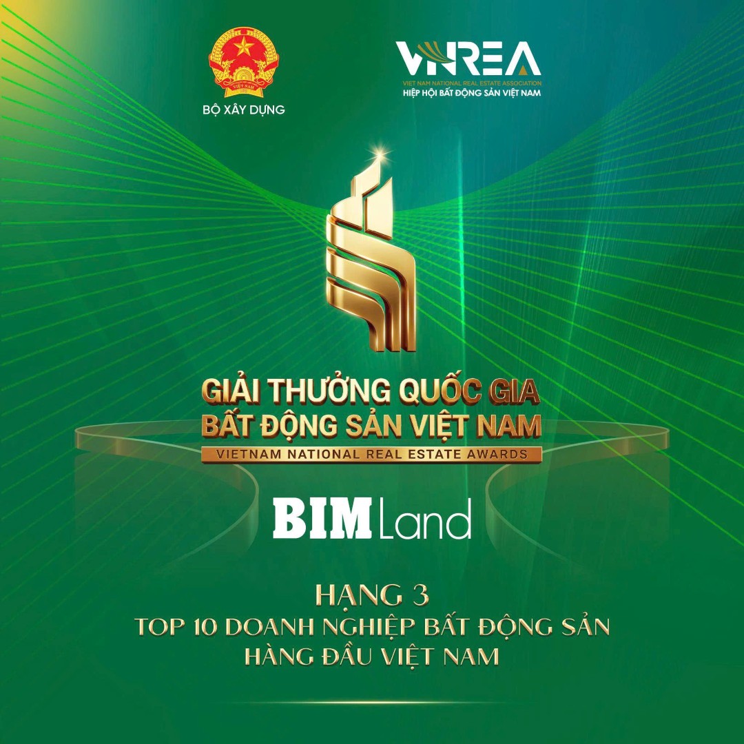Giải Thưởng Quốc Gia Bất Động Sản Việt Nam 2026 thương hiệu BIM Land