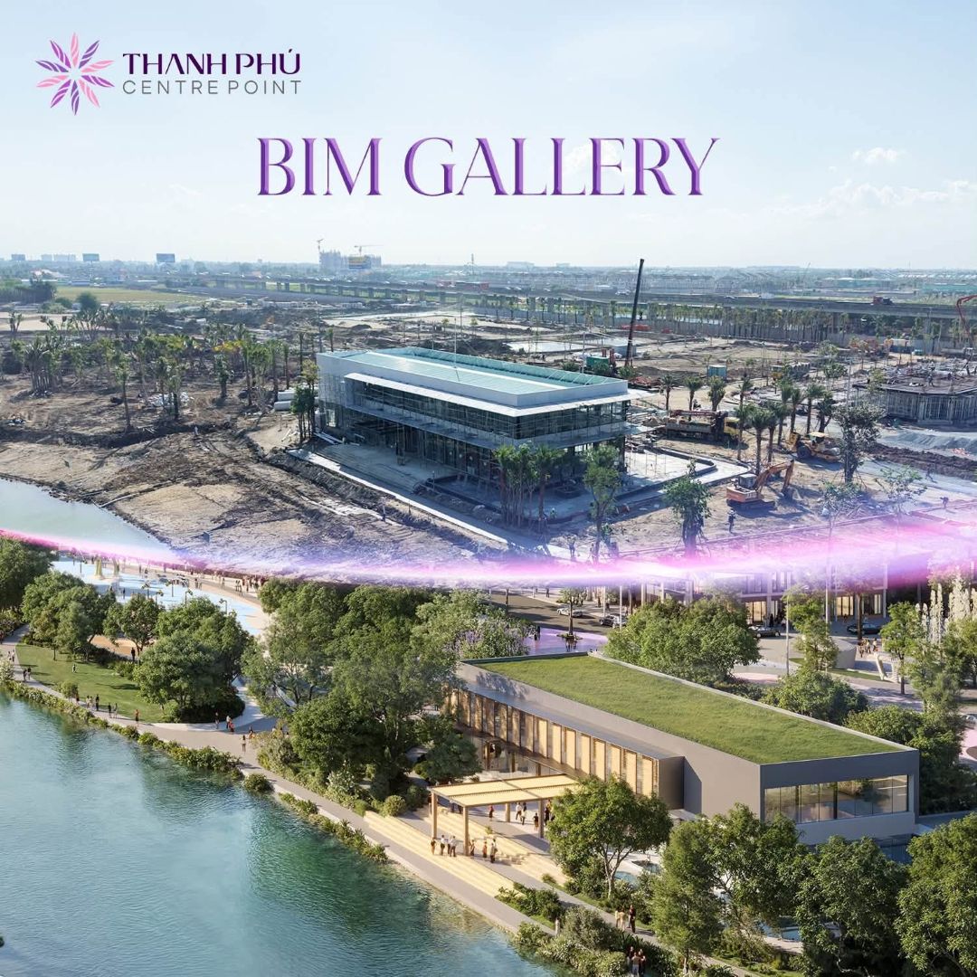 Khu vực BIM Gallery văn phòng bán hàng Thanh Phú Centre Point