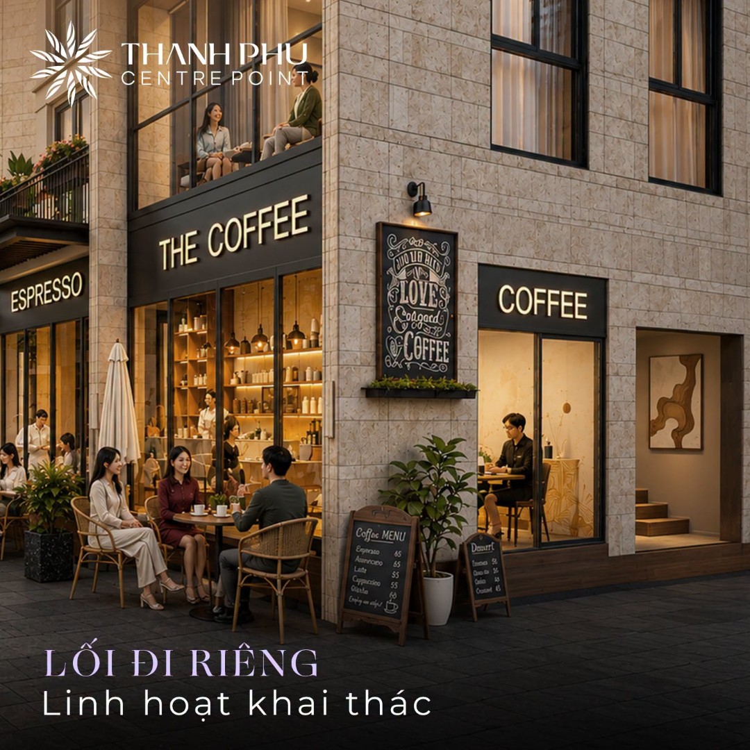Thiết kế lối đi riêng biệt linh hoạt khai thác tại shophouse