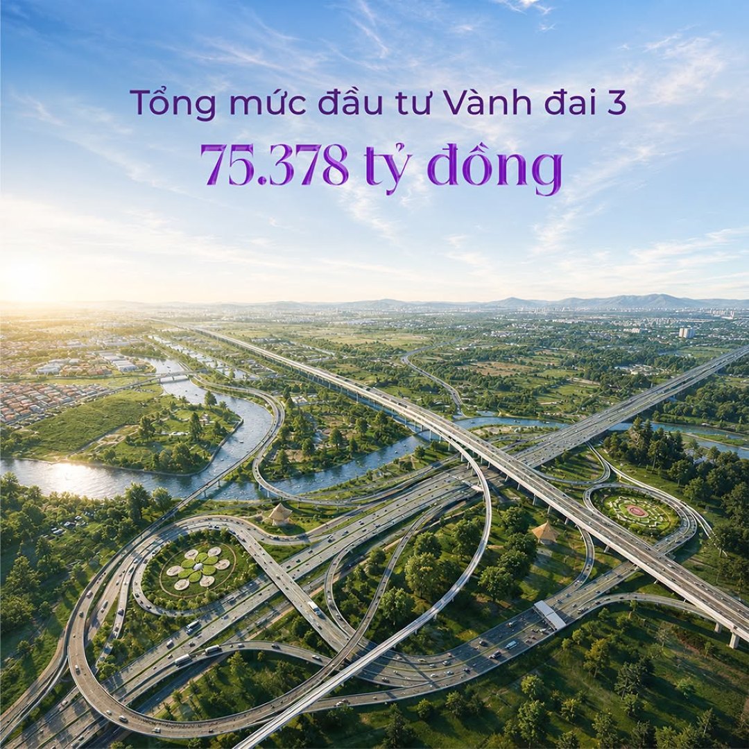 Bản đồ hướng tuyến đường Vành Đai 3 đi qua khu vực Bến Lức