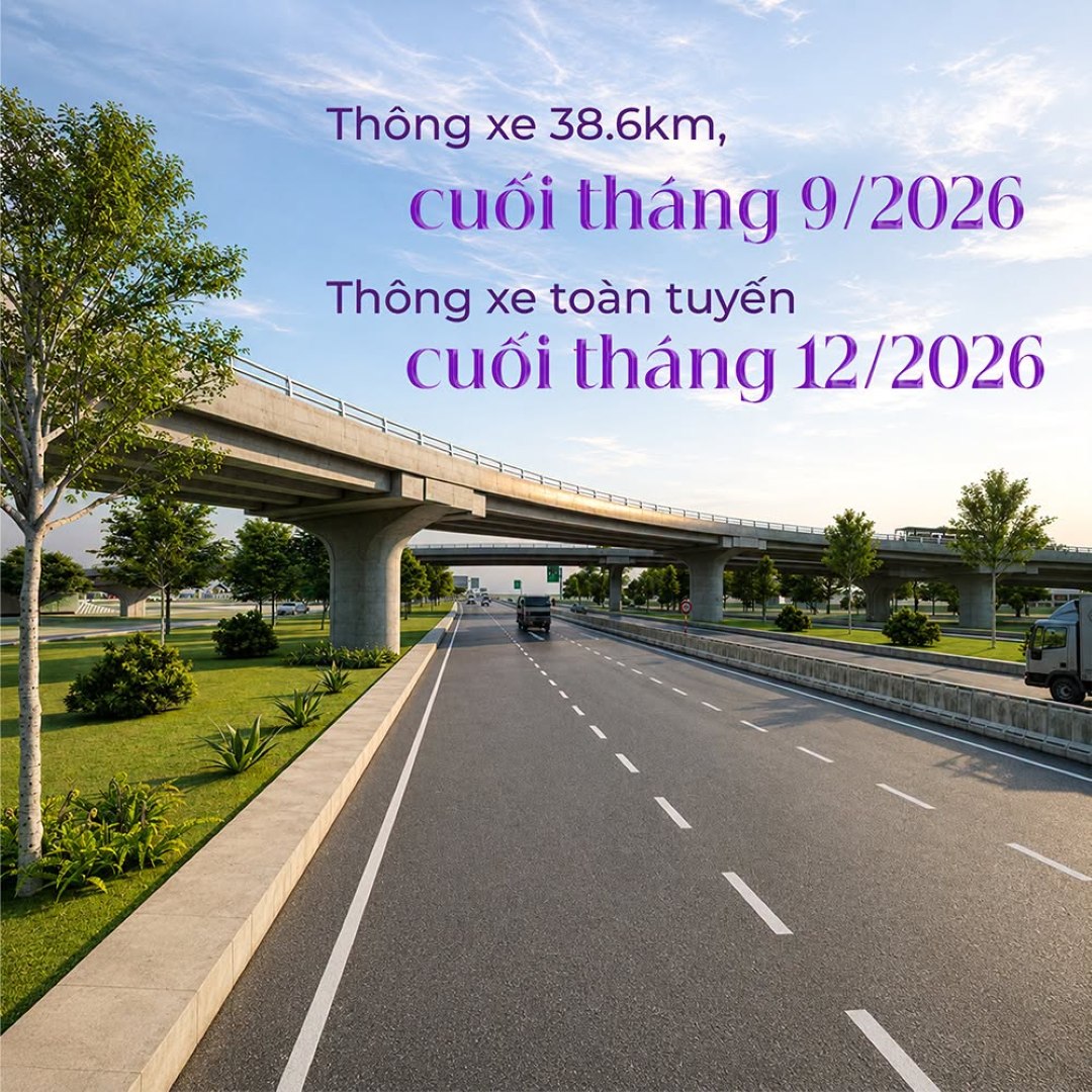 Bản đồ tiến độ và lộ trình hoàn thiện tuyến đường Vành Đai 3 TP.HCM năm 2026