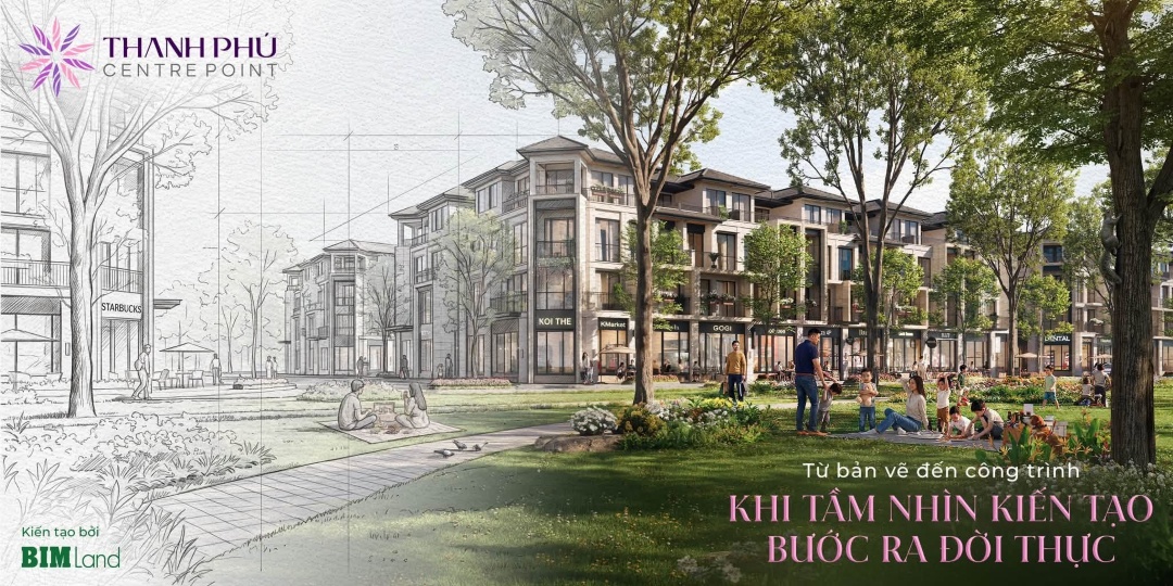 Phối cảnh từ bản vẽ đến thực tế dự án Thanh Phú Centre Point