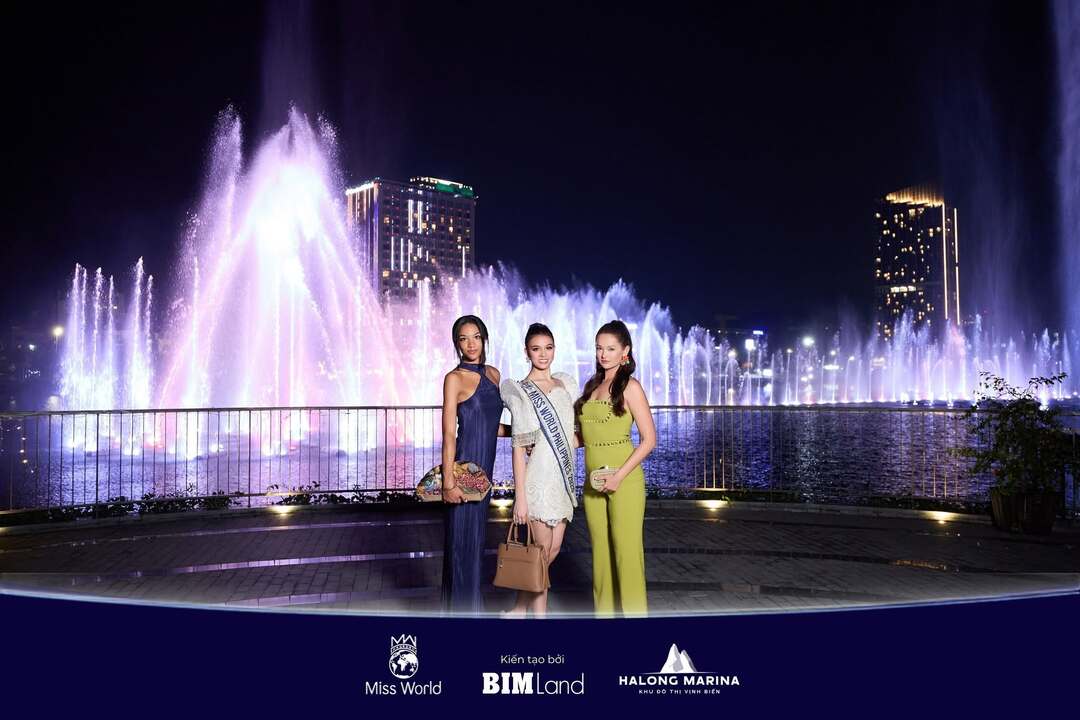 Sân khấu nhạc nước hoành tráng tại Halo Bay Show chào đón Miss World 2026
