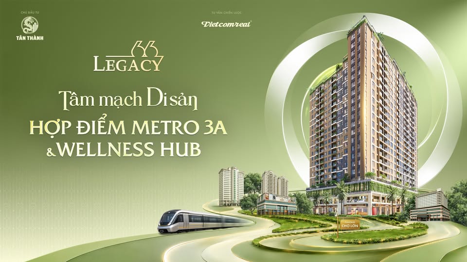 Phối cảnh căn hộ cao cấp Legacy 66 trung tâm Quận 5 đón đầu Metro 3A và tổ hợp Wellness Hub
