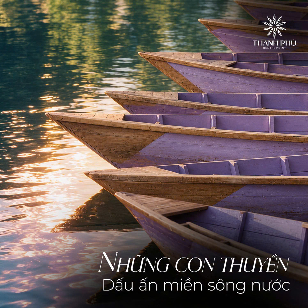 Những con thuyền dấu ấn miền sông nước Mekong tại Thanh Phú Centre Point