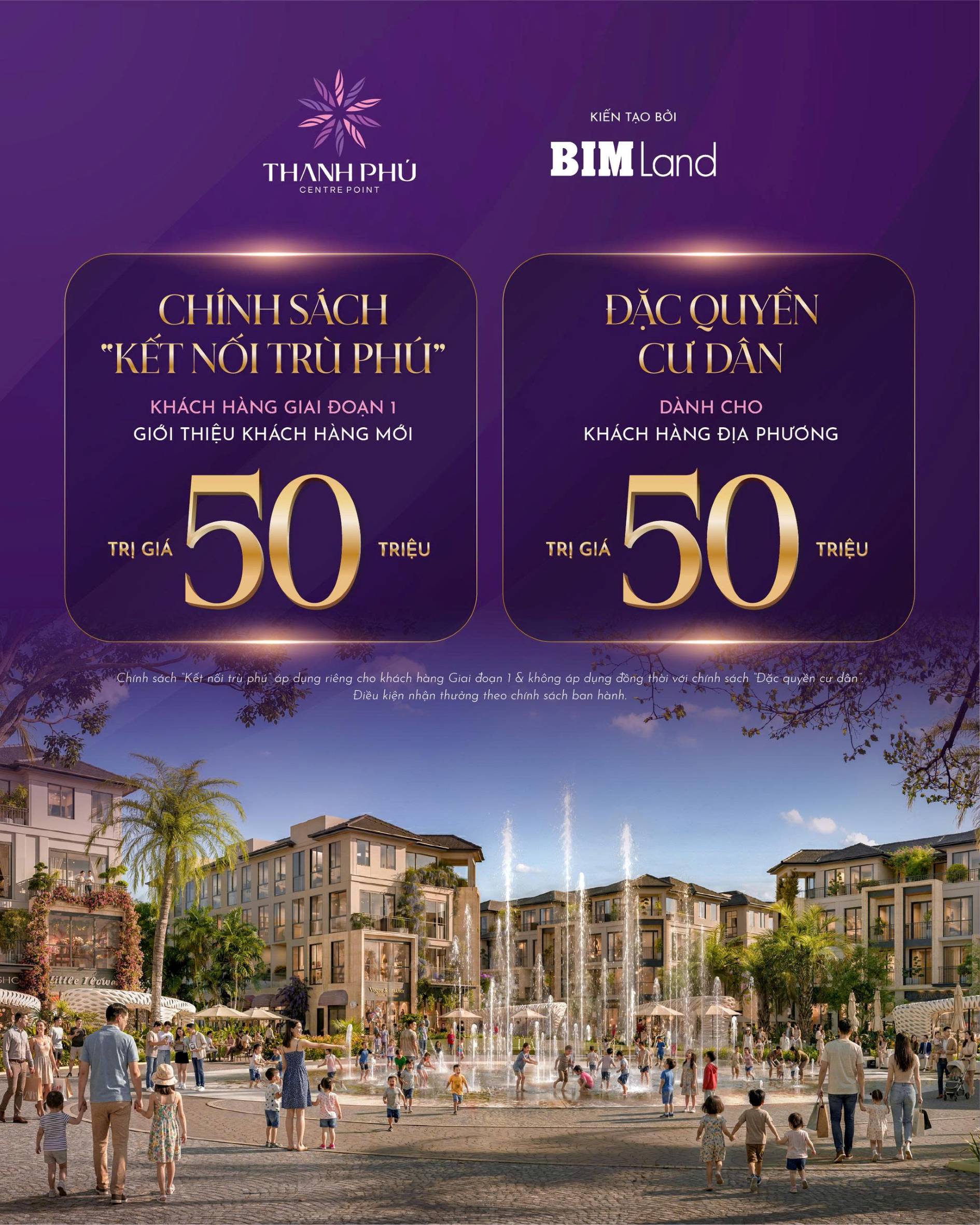 Chương trình ưu đãi đặc quyền zone 1 phân khu Hội Phú Thanh Phú Centre Point