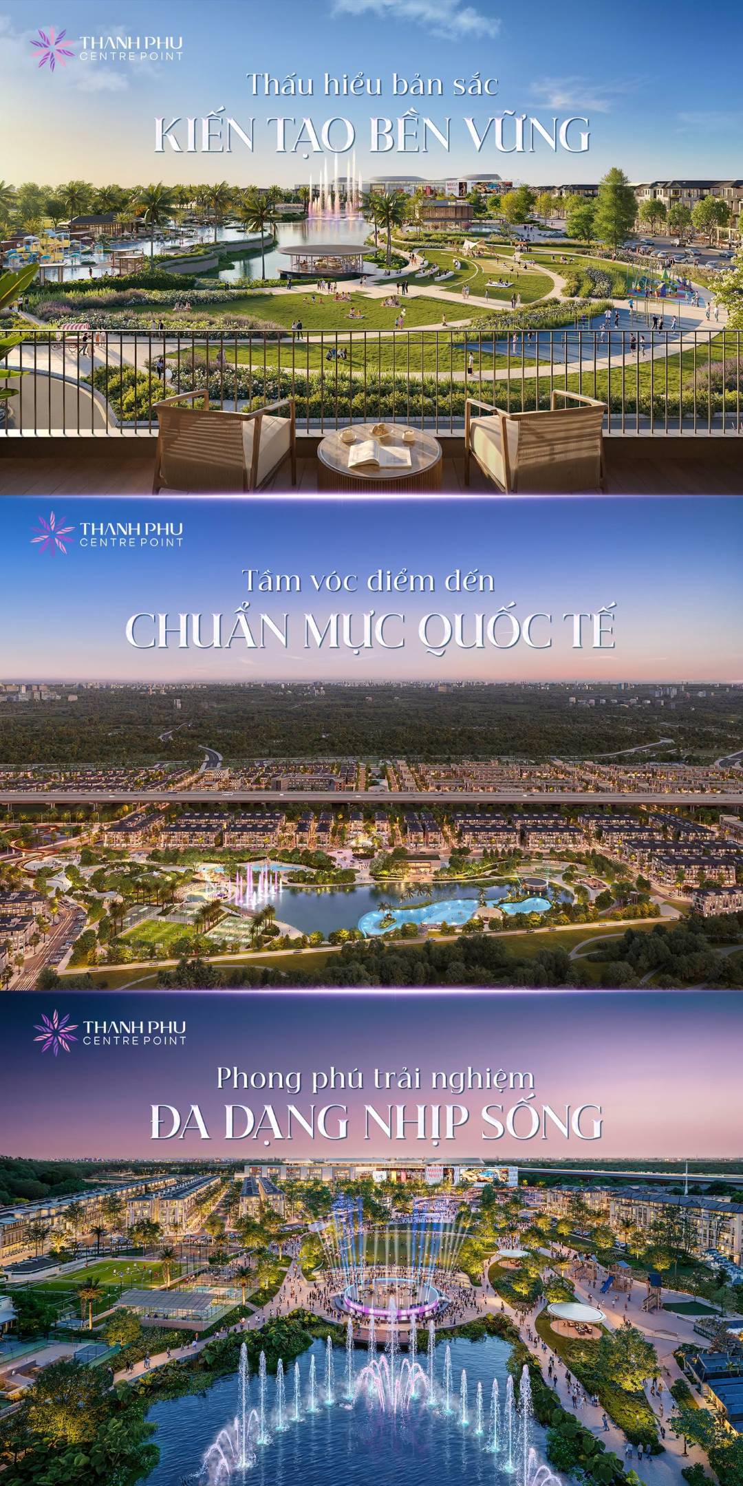 Quy hoạch kiến tạo bền vững tại Thanh Phú Centre Point